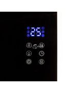 Home FK 430 WIFI álló vagy falra szerelhető smart elektromos konvektor fűtőtest, 1000W/2000W, edzett üveg előlap, fekete