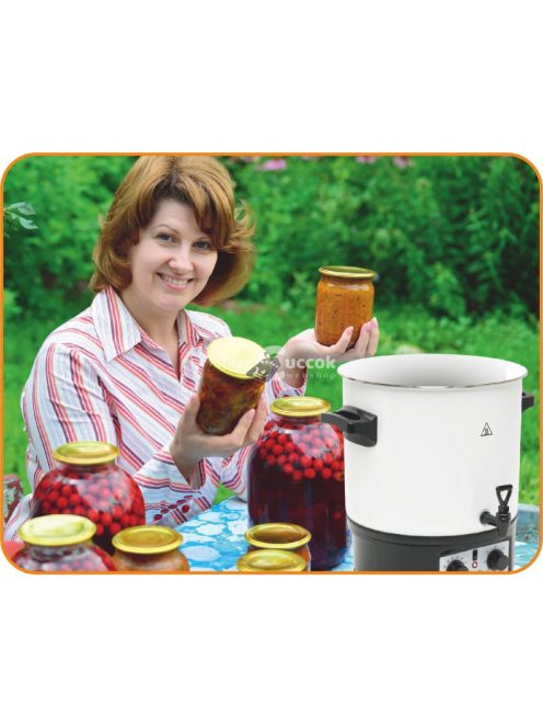 Home HG BA 27 befőző automata, teljesítmény 1800 W, 27 literes tartály, sterilizálás funkció, fehér-fekete