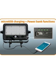   Home FLP 1100 SOLAR, szolárpaneles LED reflektor, PIR mozgásérzékelő, 1100 lm, 6000 K, 7200 mAh