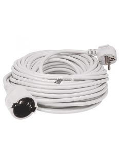   Home NV 2-20/WH/1,5 hosszabító, 20 m, H05VV-F 3G1,5 mm2 kábel, IP 20 kivitel, 250V~/16A/3680W, pipa alakú dugó és egyenes lengő