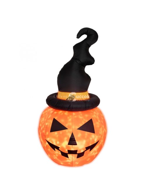 Home KD 180 T felfújható halloween tök, 183 cm, belső LED projektorral, beépített ventilátor, kül- és beltéri