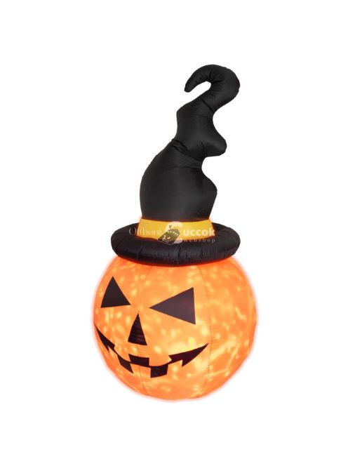 Home KD 180 T felfújható halloween tök, 183 cm, belső LED projektorral, beépített ventilátor, kül- és beltéri