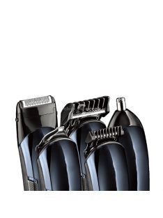   Home HG HS 12 haj- és testszőrnyíró készlet, vezetékes és vezeték nélküli használat, 5 cserélhető fej, 7 műanyag fésű, Li-ion ak