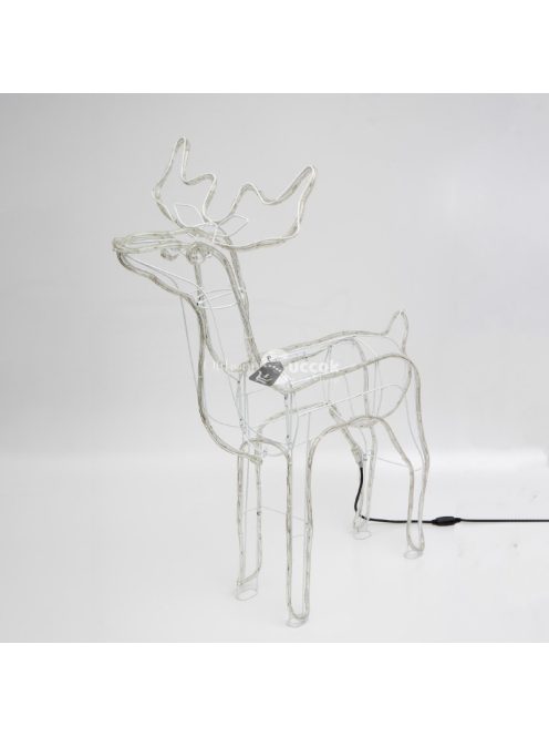 Home ROPE 1 szarvas figura, borostyánszínű LED, fém váz, talpra hajtható, IP44, kültéri, beltéri