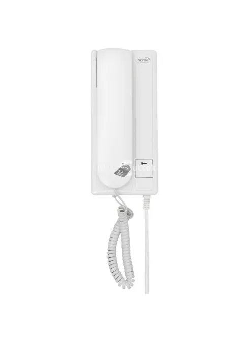 Home DP 22 vezetékes kaputelefon szett, falon kívüli alumínium kültéri egység, kétvezetékes bekötés, zárnyitási lehetőség, IP23