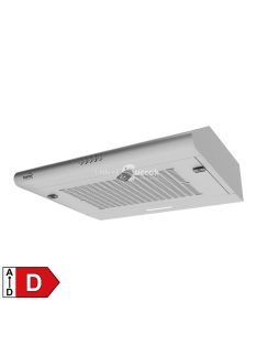   Home KPE 6038S konyhai páraelszívó HURRICANE, három sebességfokozat, 2 motoros, légszállítás: 380 m3/h, 200 W, 60cm, rozsdamente