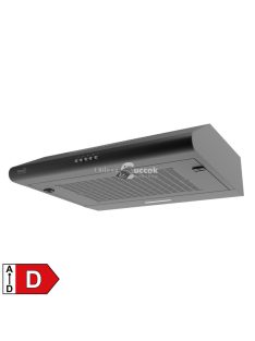   Home KPE 6038B konyhai páraelszívó HURRICANE, három sebességfokozat, 2 motoros, légszállítás: 380 m3/h, 200 W, 60cm, fekete