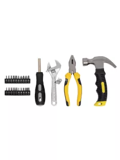   Home DE418679 szerszámkészlet, mágneses csavarhúzó, 20 bitfej, többféle szerszám, 24 darabos