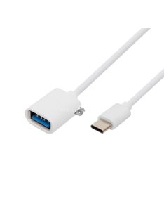   Home USBC OTG kábel, USB-C dugó, USB-A aljzat, kétirányú, 16cm, 2,1A, 480 Mbps