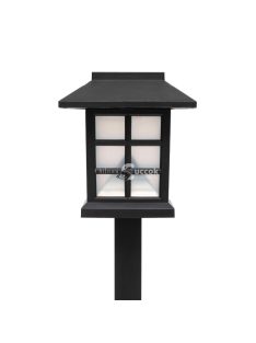   Home MX716 napelemes kerti lámpa, 12db-os display, műanyag, 2 db hidegfehér LED, kültéri, beltéri