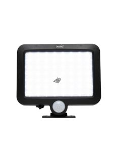   Home FLP250SOLAR napelemes LED reflektor, 250 lm, PIR mozgásérzékelő, 120° 5m, 56 db hidegfehér SMD LED, energiatakarékos, műany