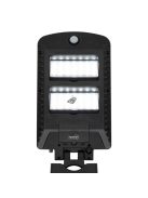 Home FLP1002SOLAR napelemes LED reflektor, 1000 lm, PIR mozgásérzékelő, 120° 5m, 2 x 28 db hidegfehér SMD LED, energiatakarékos,