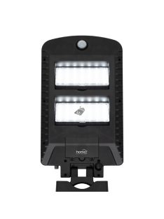  Home FLP1002SOLAR napelemes LED reflektor, 1000 lm, PIR mozgásérzékelő, 120° 5m, 2 x 28 db hidegfehér SMD LED, energiatakarékos,