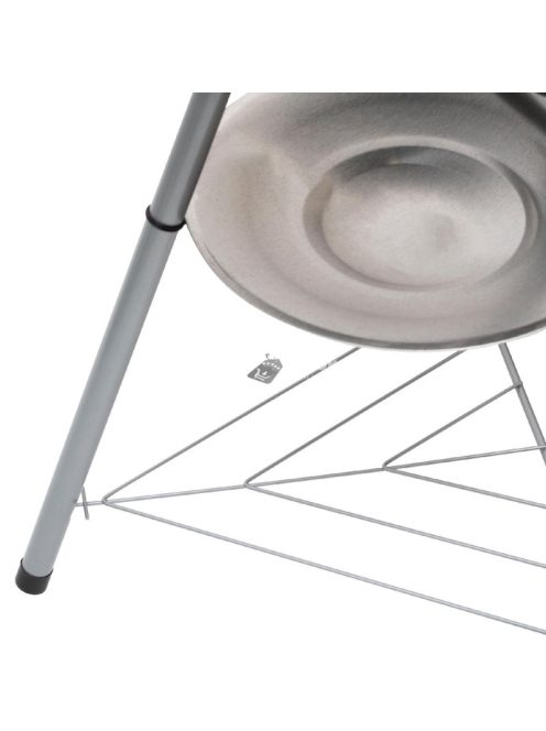 Home GR02 fedeles gömbgrill, faszén, faszénbrikett, zománcozott acél tűztér, krómozott acél rostély, korrózióálló, rozsdamentes 