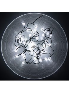   Home KII50CUBE dekorációs fényfüzér, hidegfehér, 50 LED, + 50 akril kocka dekoráció, beltéri