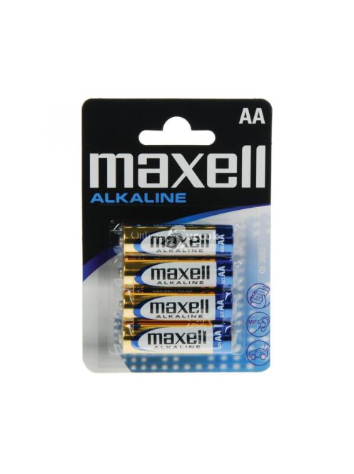 Maxell LR6 AA elem, alkáli, ceruza, 1,5V, 4 db/csomag