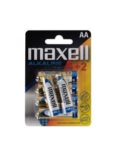 Maxell LR6 4+2 AA elem, alkáli, ceruza, 1,5V, 6 db/csomag