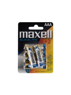 Maxell LR03 4+2 AAA elem, alkáli, ceruza, 1,5V, 6 db/csomag