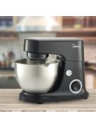 Midea MJ-KM6001W konyhai robotgép, 600 W, ABS burkolat, 4 literes rozsdamentes keverőtál, antracit