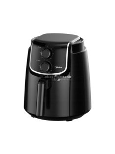   Midea MF-TN35D air fryer, forrólevegős fritőz, 3,5 literes sütőkosár, állítható hőmérséklet 200 °C-ig, 1500 W, fekete