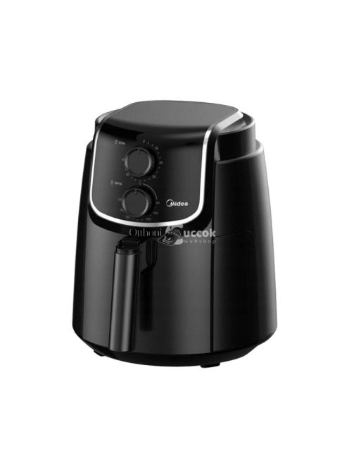 Midea MF-TN35D air fryer, forrólevegős fritőz, 3,5 literes sütőkosár, állítható hőmérséklet 200 °C-ig, 1500 W, fekete