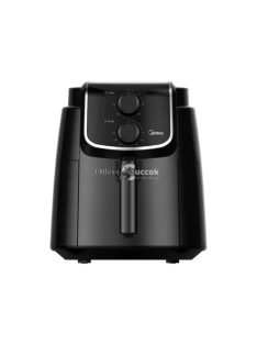   Midea MF-TN35D air fryer, forrólevegős fritőz, 3,5 literes sütőkosár, állítható hőmérséklet 200 °C-ig, 1500 W, fekete