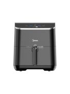 MIDEA MAD55005APKH Air Fryer, forrólevegős fritőz, 4.6 l kosár, 5.7 l üst, 1500 W, 60 p időzítő, 200 °C hőmérséklet, lecsatolhat