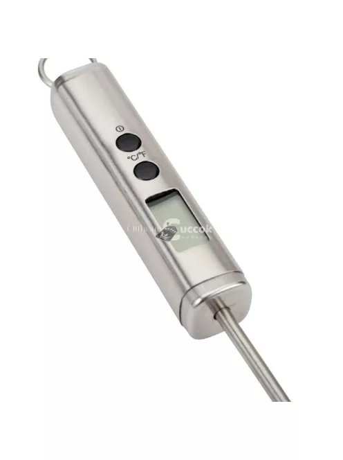 NAVA 10-274-040 Acer digitális maghőmérő, 22 cm, LCD kijelző, rozsdamentes acél, -30 °C - 250 °C, 1 x 1.5V LR44