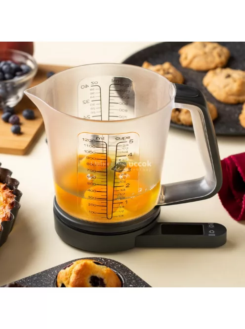 NAVA 10-274-001 Imperial digitális konyhai mérleg és mérőkancsó, 1,5l, 5kg