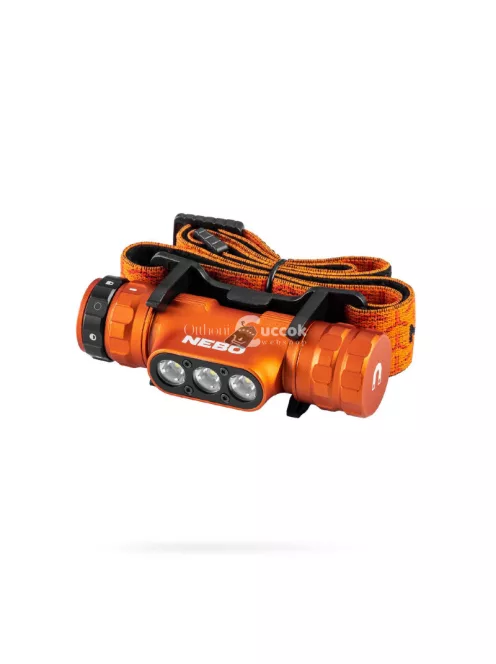 NEBO NEB-HLP-1006-G Master Series HL1000 fejlámpa, 1000 lm - 30 lm, 138 m, 5 funkció, IP67, mágneses, USB-C