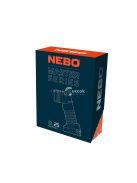 NEBO NEB-SPT-1005-G Master Series SL25 keresőlámpa, 600 lm, 400 m, 3 funkció, IP67, állványra szerelhető, mágneses, övcsipesz