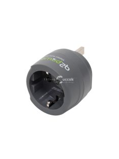   Q2POWER 1.200100-TH utazóadapter, Europe to UK, bemeneti feszültség: 100-250 V, 7 A, teljesítmény:100V-700W/250V-1750W