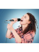 SAL M 8 kézi mikrofon, dinamikus mikrofon, kardioid iránykarakterisztika, fém XLR csatlakozódugó és kábel