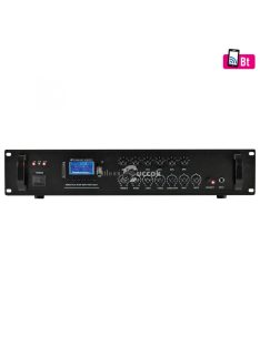   SAL MPA 120BT multimédiás keverő erősítő, 120 W, 6 csatorna, BT, FM rádió, USB/SD, EQ