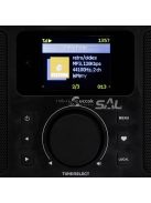 SAL INR 5000/BK internetrádió, 5 in 1, 2x5 W, Bass reflex, világrádió, FM RDS, BT, AUX, Média Center hálózati zenetár, EQ