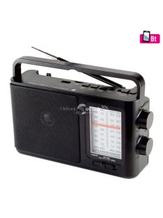   SAL RPR 7B táskarádió, AC/DC, 4 in 1, BT, USB, MicroSD, AM-FM-SW1-SW2 rádió, AUX, ~18 óra üzemidő