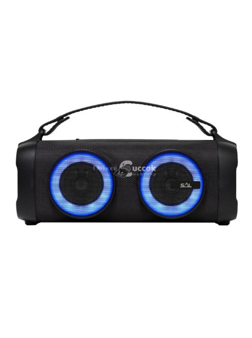 SAL BT 3000 hordozható bluetooth kihangosító, 2 x 16 W, sztereó boombox, USB, beépített mikrofon, RGB LED, ~4,5 óra üzemidő