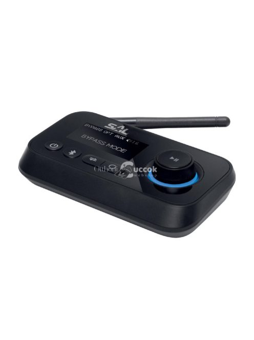 SAL BTRC 1000 sztereó streaming box, ByPass, digitális-analóg átalakító, 2 BT eszköz, USB-C, Toshlink