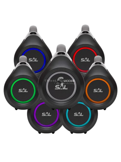 SAL BT 7000 hordozható bluetooth kihangosító, BoomBox, 2 x 30 W, BT TWS, 3.5mm AUX, USB, EQ, LED effektek, telefontöltés, USB-C 