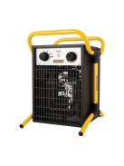 Stanley ST-05-400-E hordozható elektromos ventilátoros ipari fűtőtest, 2500W/5000W, IPX4 védelem