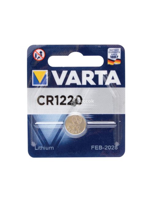 VARTA CR1220 gombelem, lítium, CR1220, 3V, 1 db/csomag