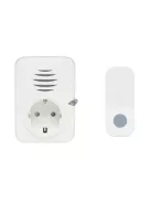 Home DBA1101AC vezeték nélküli csengő, elemes nyomógomb, max 150m hatótáv, 38 dallam, IP44 nyomógomb