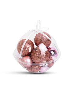   Family Karácsonyfadísz szett - gömbdísz - 3 - 6 cm - 16 db / szett