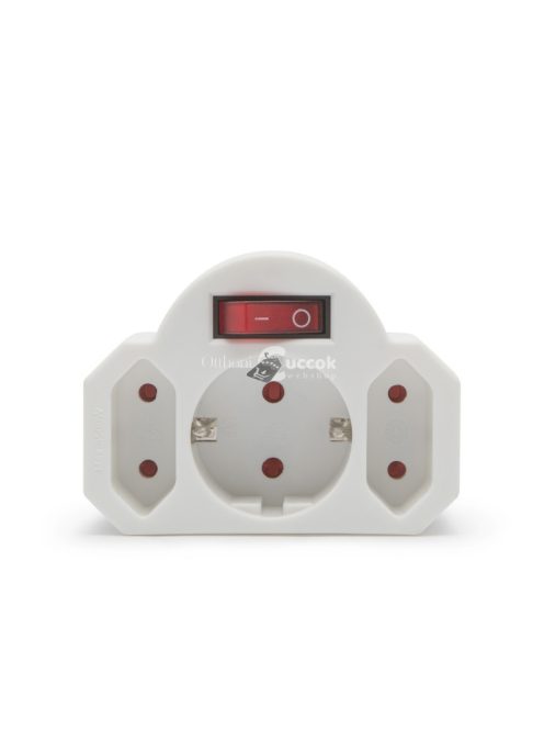 Delight 3-as fali elosztó - kapcsolóval