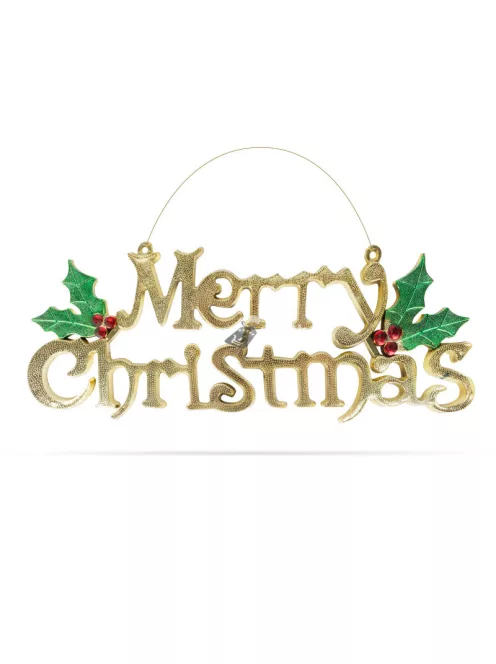 Family Karácsonyi dekor - Merry Christmas felirat - 50 x 18 cm