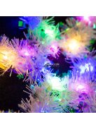 Family Karácsonyi dekoráció - irizáló, színes LED-es hópehely - 32 cm - elemes