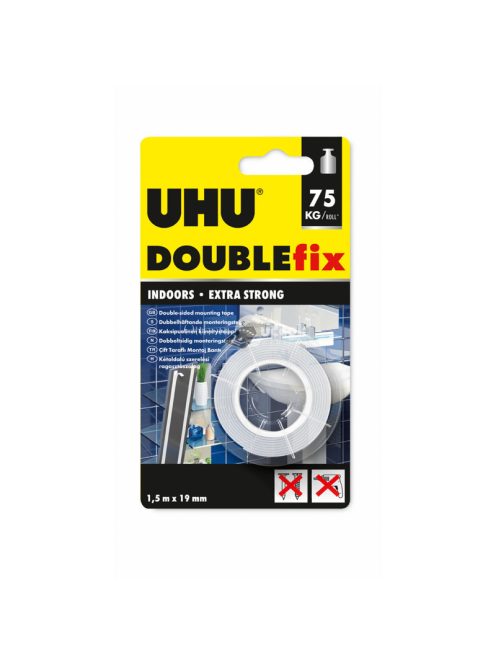 UHU UHU Double Fix - kétoldalas ragasztószalg - 19 mm x 1,5 m