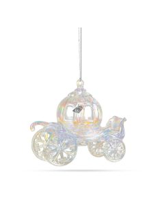   Family Karácsonyi dísz - irizáló, akril hintó - 11 x 5,5 x 9,5 cm