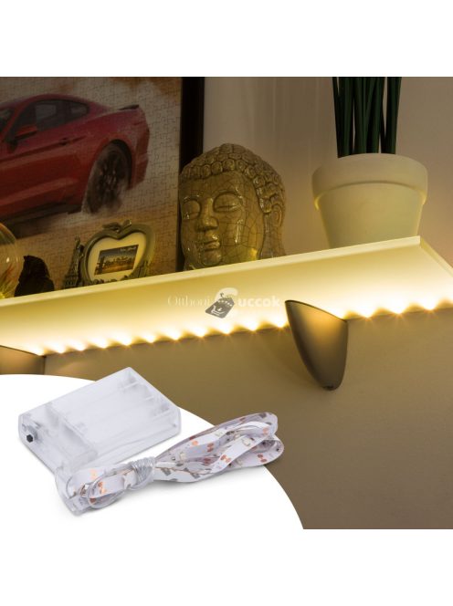 Family LED szalag - melegfehér - 1 m - 3 x AA elemes