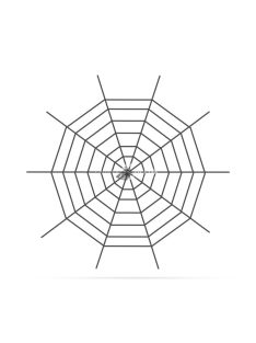   Plüss pókháló - halloween-i dekoráció - 200 cm - fekete